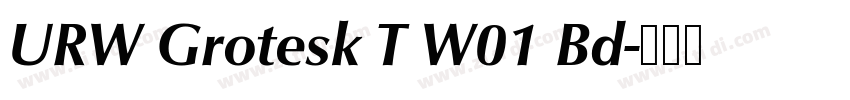 URW Grotesk T W01 Bd字体转换